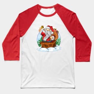 Santa Claus Christmas Eve Baseball T-Shirt